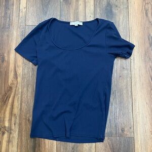 LOFT Deep Blue Knit Top